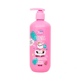 Гель-шампунь для душа 7Days Kids Friends Forever Pretty Kitty с малиной и ромашкой, 400 мл - Сүрөт 1