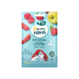 Фруктовые кусочки ФрутоНяня из яблок и малины, 15 г - Сүрөт 1