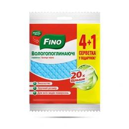 Салфетки для уборки Мелочи жизни Fino, 4+1 шт - Сүрөт 1