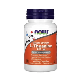 Добавка NOW L-Theanine 200 мг, 60 капсул - Сүрөт 1