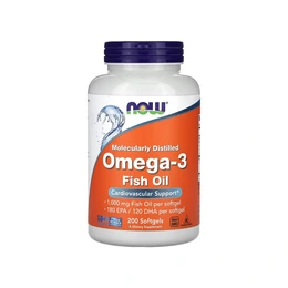 Рыбий жир Now Omega 3, 200 капсул - Сүрөт 1