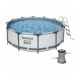 Каркасный бассейн Bestway 56418 с картриджным фильтром и лестницей, 366х100 см, 9 150 л - Сүрөт 1