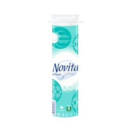 Ватные диски Novita Delicate косметические, 100 шт - Сүрөт 1