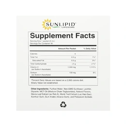 Добавка SunLipid Liposomal Vitamin C,  30 пакетиков - Сүрөт 2
