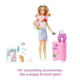 Игровой набор Barbie. Путешествие с аксессуарами, дорожный набор со щенком - Сүрөт 3
