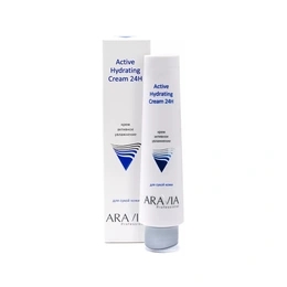 Крем для лица активное увлажнение Active Hydrating Cream 24h Aravia Professional, 100 мл - Сүрөт 1