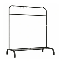 Напольная вешалка для одежды в прихожую металлическая, черный - Сүрөт 1