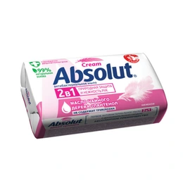 Мыло туалетное Absolut Нежное антибактериальное, 90 г - Сүрөт 1