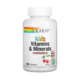 Витамины Solaray Kids Vitamins & Minerals, вишня, 120 капсул - Сүрөт 1