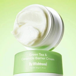 Крем для лица By Wishtrend Green Tea & Ceramide Barrier Cream с церамидами и зелёным чаем 50 г - Сүрөт 2