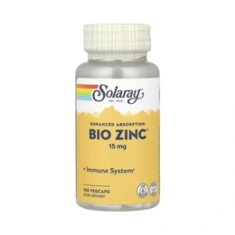 Добавка Solaray Bio Zinc 15 mg, 100 капсул - Сүрөт 1
