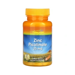 Добавка Thompson Zinc Picolinate 25 мг, 60 таблеток - Сүрөт 1