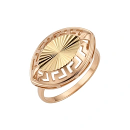 Кольцо в красном золоте 585, размер 20, вес 1,85 г - Сүрөт 1