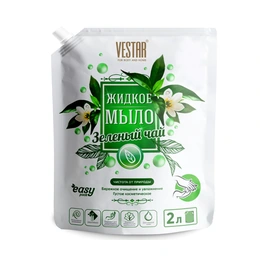 Жидкое мыло Vestar Зеленый чай, 2 л - Сүрөт 1