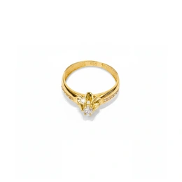 Кольцо в красном золоте 585, размер 17,5, вес 1,69 г - Сүрөт 1