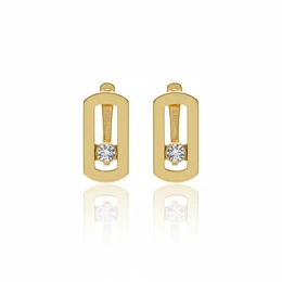 Серьги в желтом золоте 585, 6,56 грамм - Сүрөт 1