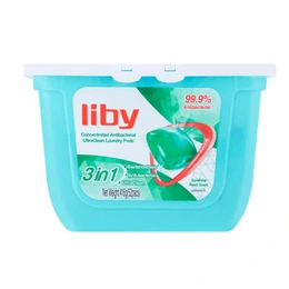 Капсулы для стирки 3в1 Антибактериальные Liby Laundry Pods, 52 шт по 8 г - Сүрөт 1