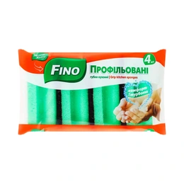 Губки кухонные Профилированные Fino, 4 шт - Сүрөт 1