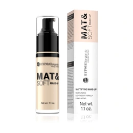 Тональная основа-флюид гипоалергенная матирующая Bell HypoAllergenic Mat&Soft Make-Up тон 02, 30 г - Сүрөт 1