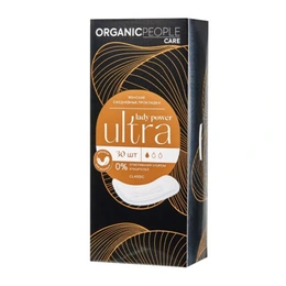 Прокладки Organic People Lady Power ежедневные Ultra Classic, 30 шт - Сүрөт 1