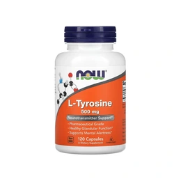 Добавка Now L-Tyrosine 500 mg, 120 капсул - Сүрөт 1