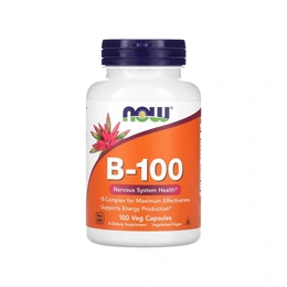 Витамин Now Foods B-100, 100 капсул - Сүрөт 1