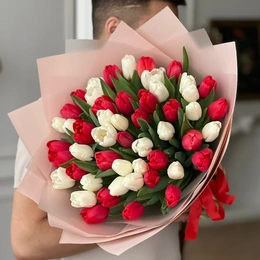 Букет тюльпанов, 51 шт - Сүрөт 1