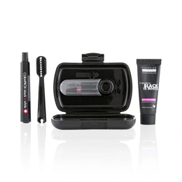 Дорожный зубной набор Curaprox Travel Set Black is White - Сүрөт 1