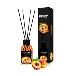 Аромадиффузор с бамбуковыми палочками Loreva Персик, 55 мл - Сүрөт 1