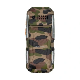 Мобильный телефон BQ 2430 Tank Power, серебристый камуфляж - Сүрөт 2