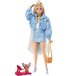 Кукла Barbie Extra Блондинка в голубом костюме - Сүрөт 2
