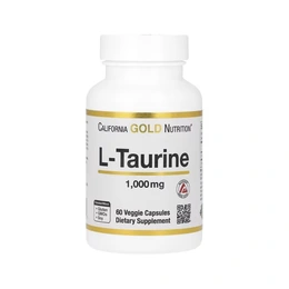 Добавка L-Taurine 1000 mg, 60 капсул - Сүрөт 1