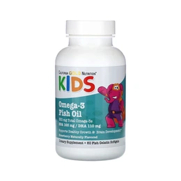 Добавка California Gold Nutrition Kids Omega-3, 60 капсул - Сүрөт 1