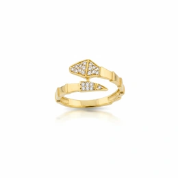 Кольцо в желтом золоте 585, размер 17, вес 2 г - Сүрөт 1