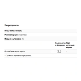 Йохимбин Primaforce Yohimbine HCl, 2,5 мг, 90 капсул - Picture 2