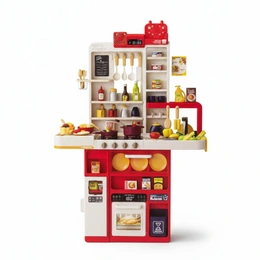 Детская игровая кухня Spraying Kitchen, красный - Сүрөт 1