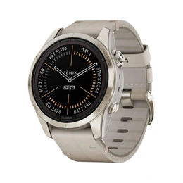 Смарт-часы Garmin Fenix 7S Pro Sapphire Solar Soft Gold - Сүрөт 1