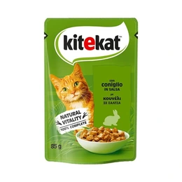 Влажный корм для кошек Kitekat с кроликом в соусе, 85 г - Сүрөт 1