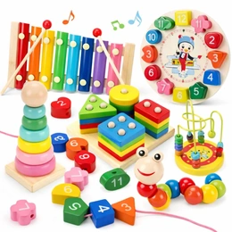 Развивающий набор монтессори 8 в 1 - Сүрөт 2