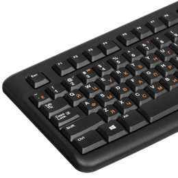 Клавиатура проводная Logitech K120 черный - Сүрөт 2