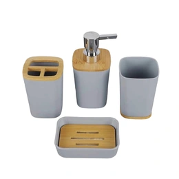 Набор аксессуаров для ванной комнаты, серый - Сүрөт 1