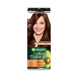 Краска для волос Garnier Color Naturals, тон 4 каштан, 110 мл - Сүрөт 1