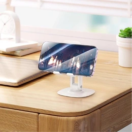 Подставка HOCO HD6 Winner dual-axis rotating desktop stand (White) - Сүрөт 2