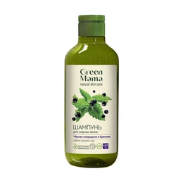 Шампунь для жирных волос Черная Смородина и Крапива Green Mama, 400 мл - Сүрөт 1