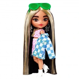 Кукла Barbie and Ken Extra minis в клетчатом жакете оверсайз - Сүрөт 3